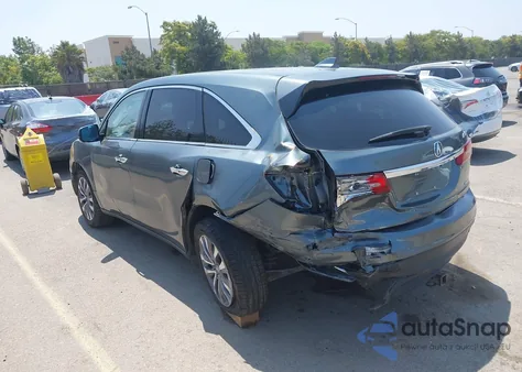 2014 Acura Mdx Technology Package из США, поврежденный, VIN 5FRYD4H4XEB020138